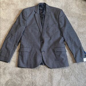 Joseph Abboud Charcoal Glen Plaid Sport Coat